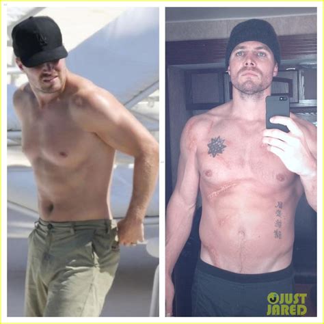 Stephen Amell Flaunts Buff Shirtless Body For Arrow Season Photo