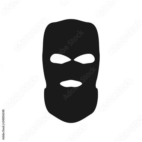 Thief mask. Simple vector bandit head. | Robber mask, Doodle on photo ...