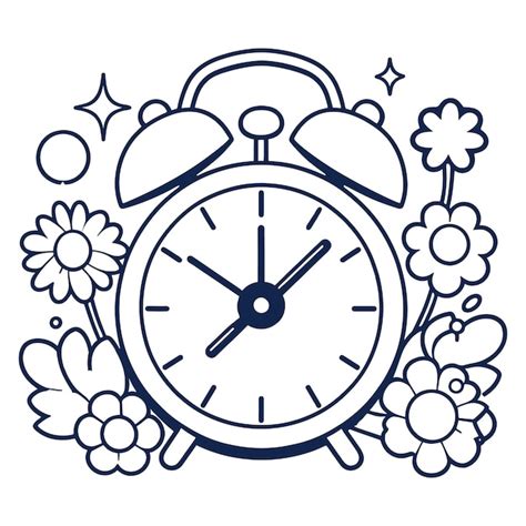 premium vector outline clock vector illustrations