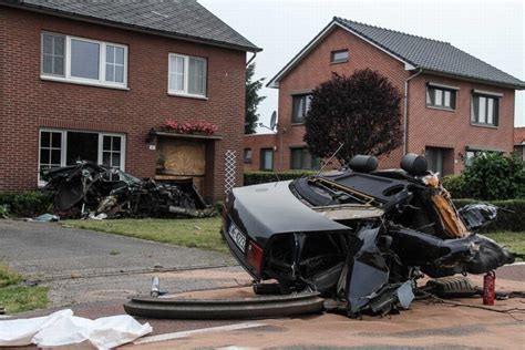 Audi S8 Crash In Netherlands Splits Car In Half Driver Survives