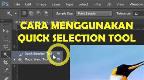 Cara Menghapus Quick Selection Tool Di Photoshop Tutorial Photoshop Youtube