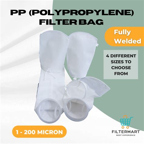 Ready Stock Pp Polypropylene Felt Liquid Filter Bag Liquid Filtration