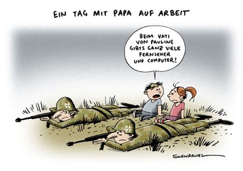 Bundeswehr Familie Beruf By Schwarwel Business Cartoon TOONPOOL