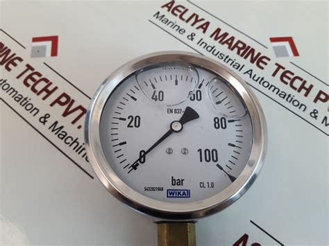 WIKA EN837 1 PRESSURE GAUGE 0 100 BAR Aeliya Marine