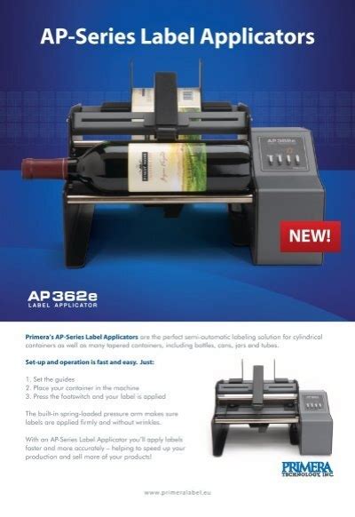 AP360 AP362 Label Applicator Primera EU