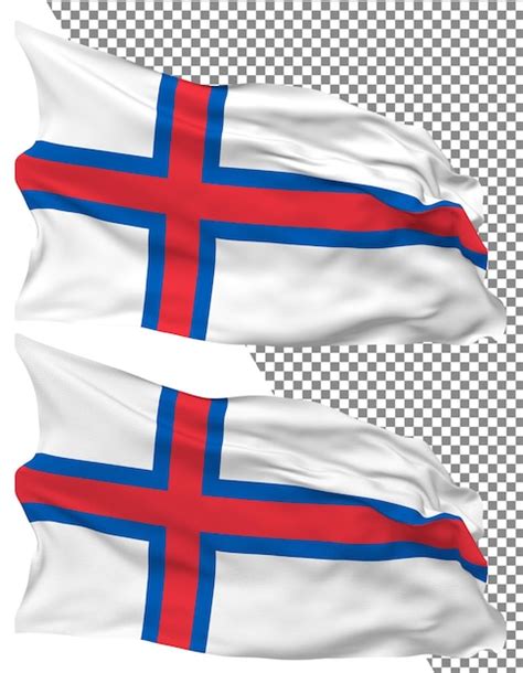 Premium Psd Faroe Islands Flag Wave Isolated Plain Bump Texture