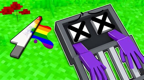 Who Killed Purple Roblox Rainbow Friends In Minecraft Youtube