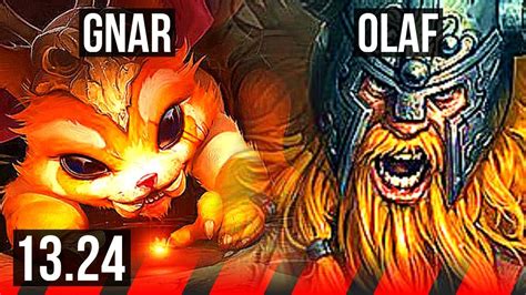 GNAR Vs OLAF TOP 6 Solo Kills 800 Games KR Master 13 24 YouTube