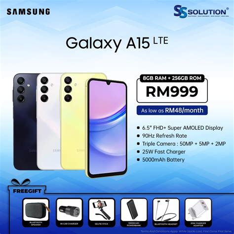 Samsung Galaxy A15 8gb Ram 256gb Rom 6 5″ Fhd Super Amoled 90hz