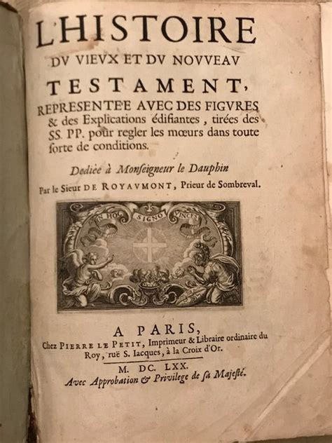 Royaumant L Histoire Du Vieux Et Du Nouveau Testament Catawiki