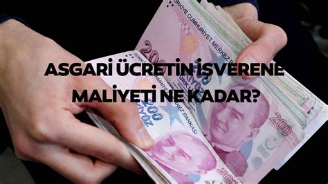 2023 asgari ücretin işverene maliyeti ne kadar kaç TL Yeni asgari