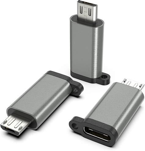 Lot De Adaptateurs Usb C Vers Micro Usb Usb De Type C Femelle Vers