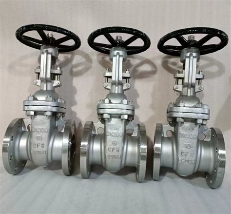 Din Stainless Steel Flanged A Cf M Metal Seat Rising Stem Gate Valve