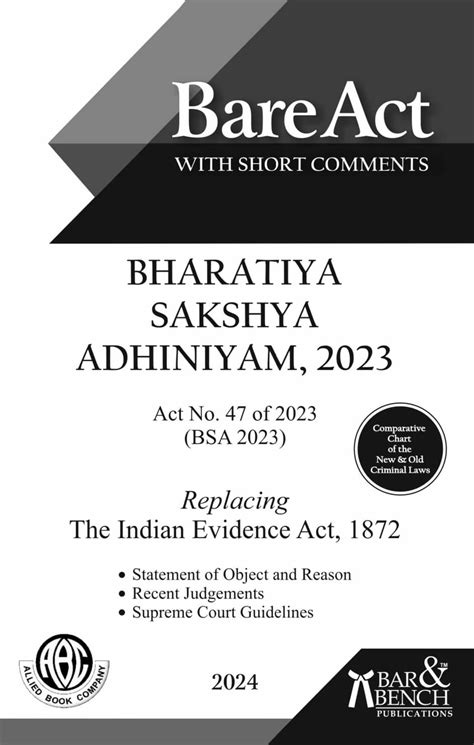 Bhartiya Sakshya Adhiniyam Allied Book Company