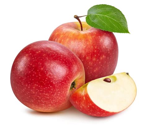 Manzana Roja Aislada Con Trazado De Recorte Frutas De Manzana Aisladas