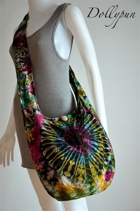 Bright Colors Tie Dye Hippie Bag Crossbody Shoulder Bag Etsy Tie