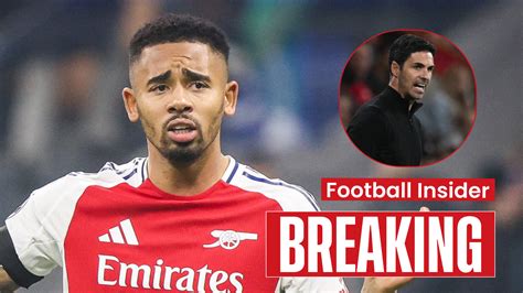 Gabriel Jesus Sends Injury Update After Devastating Arsenal Blow