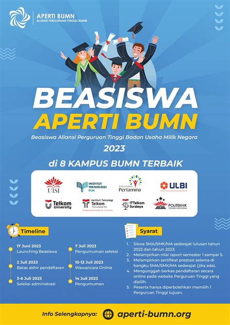 Pendaftaran Beasiswa Bumn Pendaftaran Beasiswa Aperti Bumn