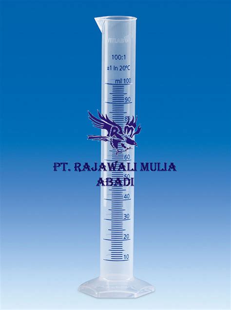 Vitlab Measuring Cylinder Pp Class B Vol Ml With Blue Scale