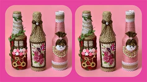 DIY Jute Bottle Decoration Bottle Decoration Ideas With Jute Jute