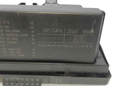 Sicherungskasten Nissan Qashqai Qashqai 2 I J10 Nj10 Jj10e 2 0 Dci 8108281 B Parts