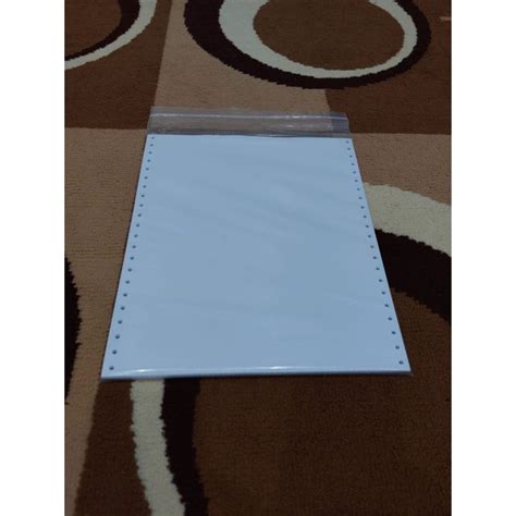 Jual Kertas Continuous Form 1 Ply Full HVS 100 Lembar Shopee Indonesia