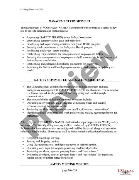 Site Specific Safety Plan For Subcontractors Template Us Legal Forms