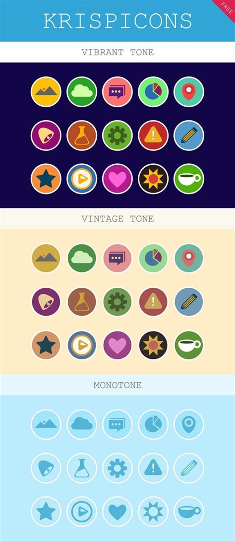 Krispicons Modern Flat Icons Free Download Creativetacos