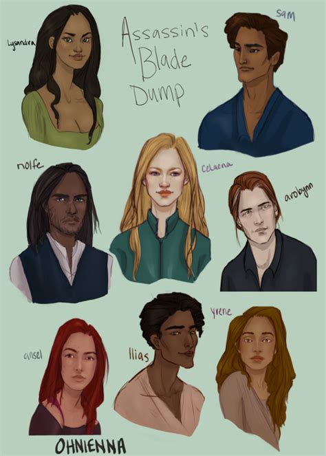 Assassins Blade Dump Lysandra Sam Rolfe Celaena Arobynn Ansel Ilias And Yrene Throne