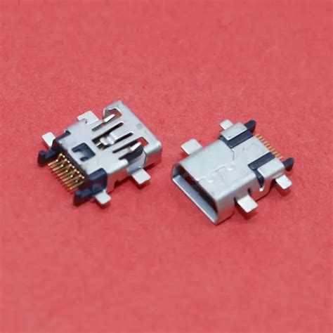 ChengHaoRan 1 Piece 10Pin Mini USB Jack Female Connector FOR HTC Charging