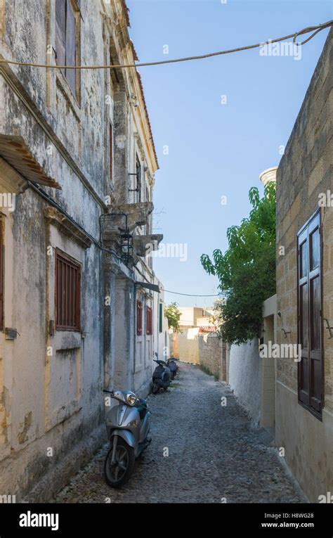 Rhodes Old Town Stock Photo - Alamy