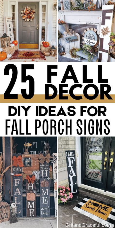 Fall Porch Sign And Décor Ideas 25 Cozy Diy Inspirations