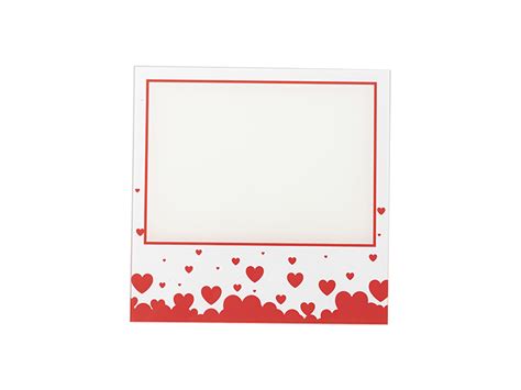 Sublimation Blanks Square Glass Photo Frame W White Patch Red LOVE