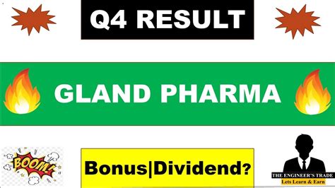 Gland Pharma Q4 Results 2023 Gland Pharma Result Gland Pharma