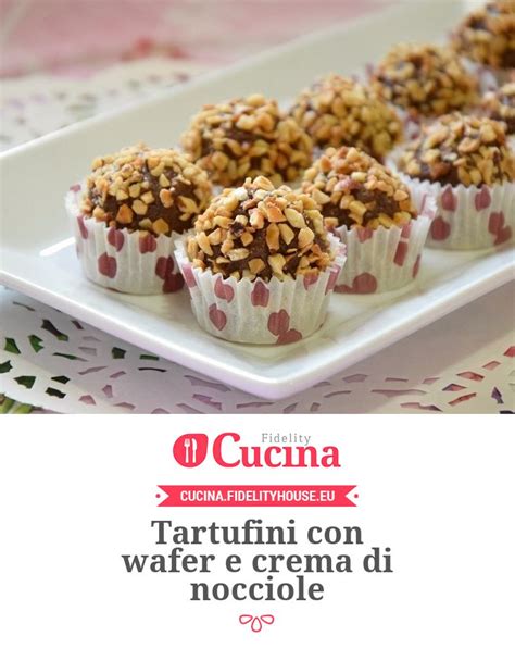 Tartufini Con Wafer E Crema Di Nocciole Ricetta Dolci Wafer