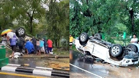 Kecelakaan Maut Tadi Pukul 08 00 Wib Sopir Tewas Mobil Pajero Oleng