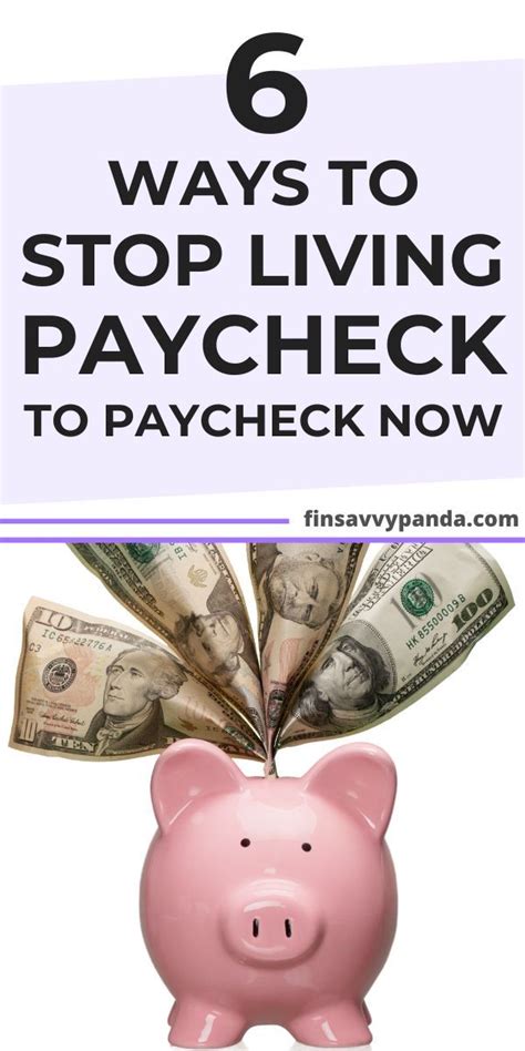 How To Stop Living Paycheck To Paycheck And Save Money Artofit