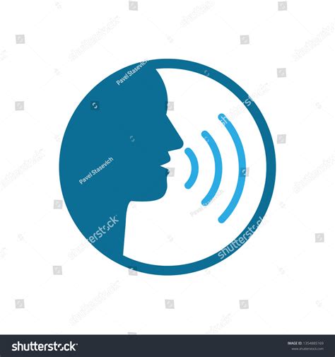 Head Talk Speaking Icon Vector Illustration Stock Vector Royalty Free