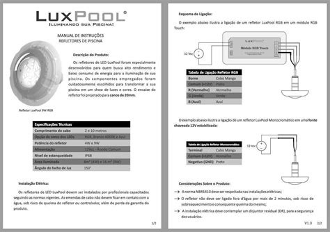 Kit 5 Leds Rgb Piscina Controle Fonte Nicho Fibra Luxpool