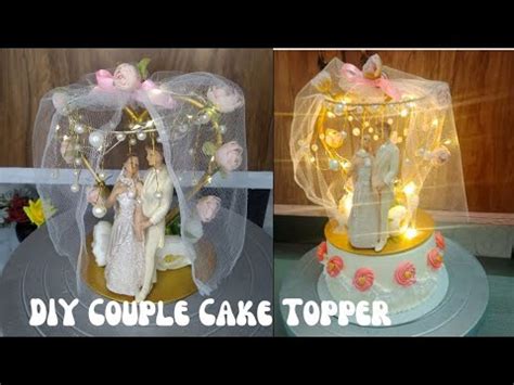 How To Make Cake Topper From Scratch Couple Topper For Anniversary