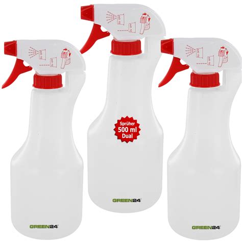 3 Stück Sprüher 500ml Handsprüher Pumpsprüher Zerstäuber für Haus Garten