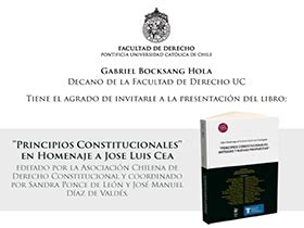 Presentaci N Libro Principios Constitucionales En Homenaje A Jos