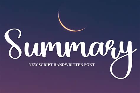 Summary Font By Andikastudio · Creative Fabrica