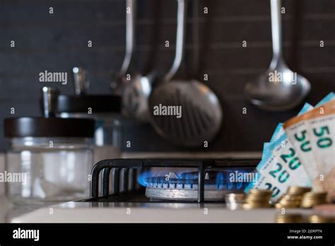 Photo Of Stove Behind Of Money Stock Photo Alamy