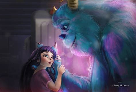 Monsters Inc Boo And Sulley Fanart On Behance