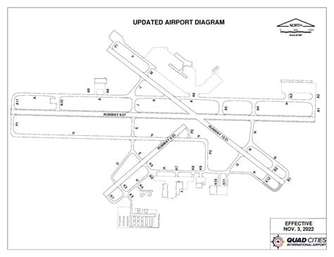 Runway Airfield Maps Quad Cities International Airport