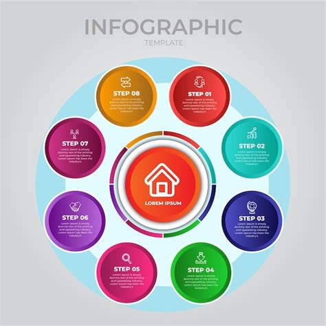 Illustration Vectorielle De Modèle Infographique De Diagramme