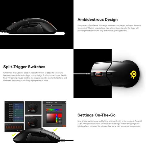 Steelseries Sensei 310 Gaming Mouse Mrit Computer