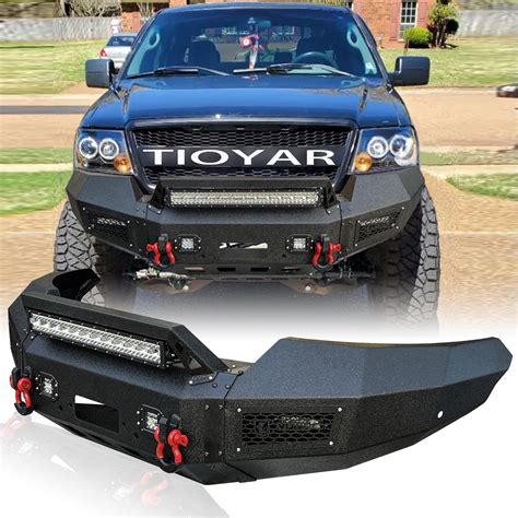 Amazon Tioyar Front Bumper Black Texture Compatible With