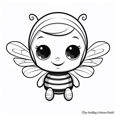 Queen Bee Coloring Page